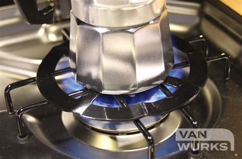 coffee pot stand gas hob